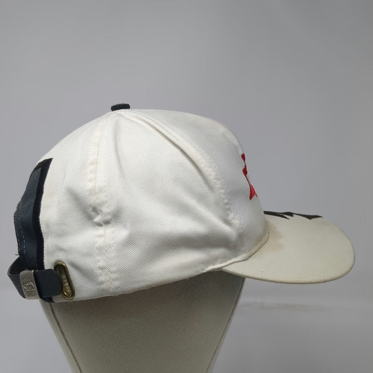 Kati Chevrolet Logo Shark Tooth Baseball Cap White Black One Size Hat Vintage