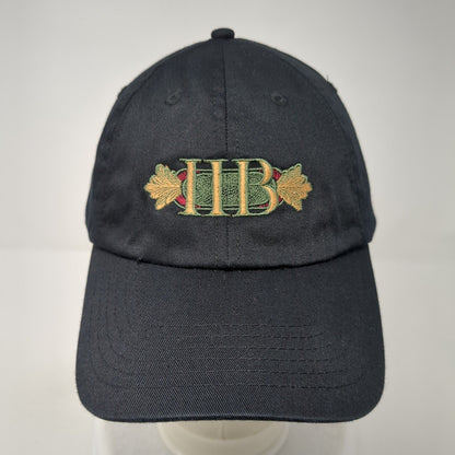 IIB Idaho Independent Bank Strapback Hat Black One Size Adjustable