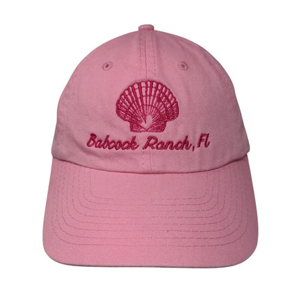 Babcock Ranch FL Strapback Hat Pink OSFA Adjustable Embroidered 6 Panel Cotton