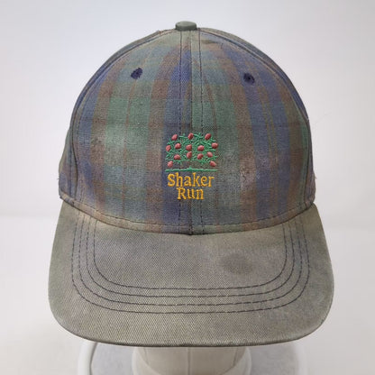 Imperial Headwear Shaker Run Golf Hat Green Blue Plaid Slideback OS Made in USA