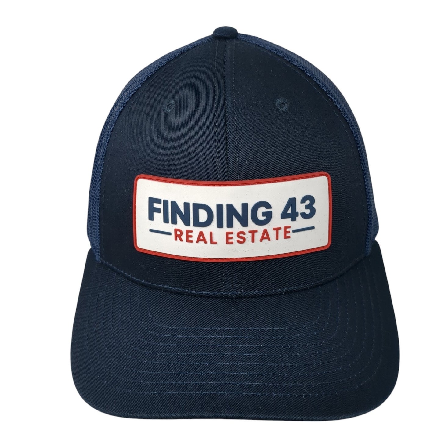 Finding 43 Real Estate Snapback Trucker Hat Blue OS Adjustable Mesh Richardson