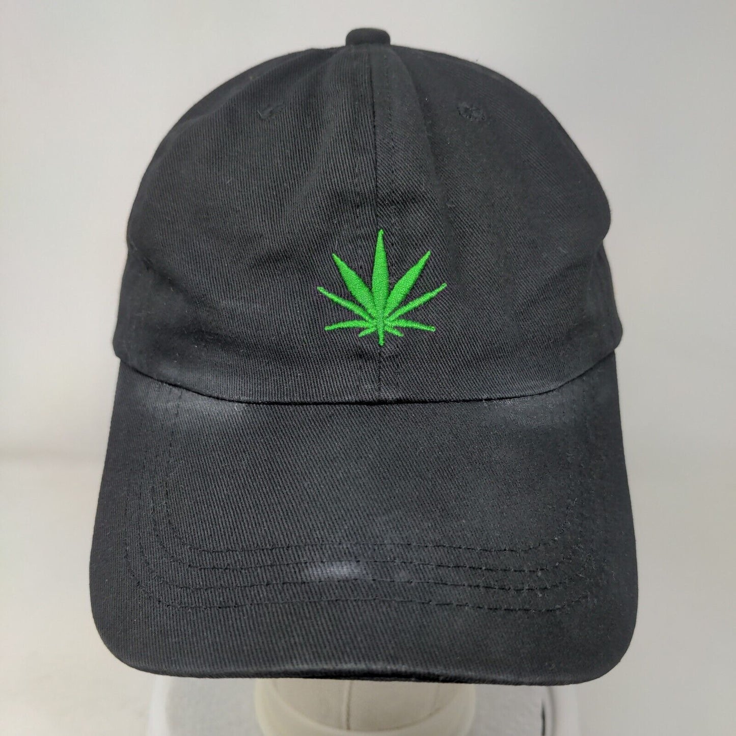 Marijuana Slideback Hat Black One Size Adjustable Embroidered Rue21 etc!