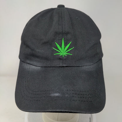 Marijuana Slideback Hat Black One Size Adjustable Embroidered Rue21 etc!