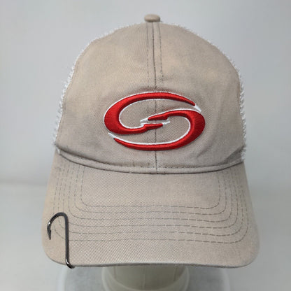 Strike King Snapback Mesh Back Trucker Hat Tan One Size Fishing Hook