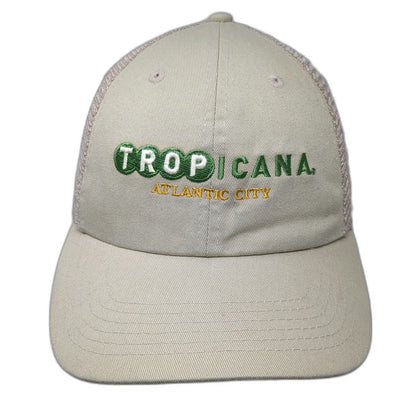 Quake City Caps Baseball Cap Beige One Size Tropicana Atlantic City Mesh Hat