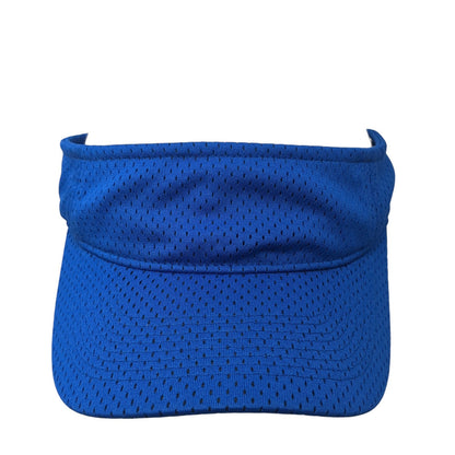 Augusta Sportswear Strapback Visor Hat Blue One Size Adjustable Blank