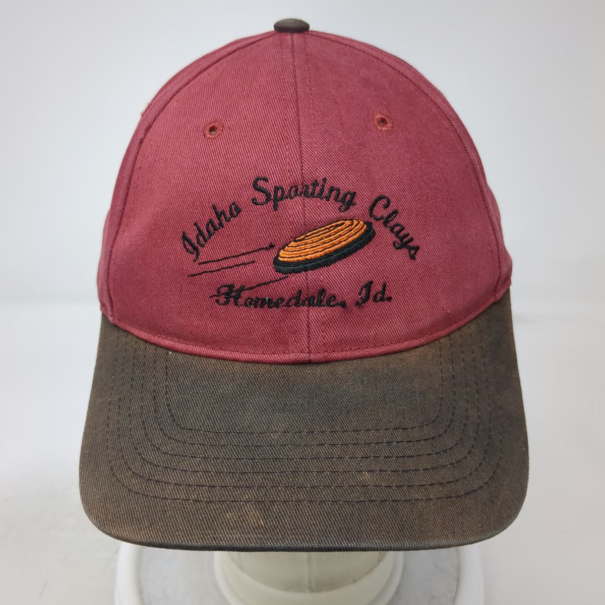 Richardson Baseball Cap Red One Size Idaho Sporting Clays Cotton Strapback Hat
