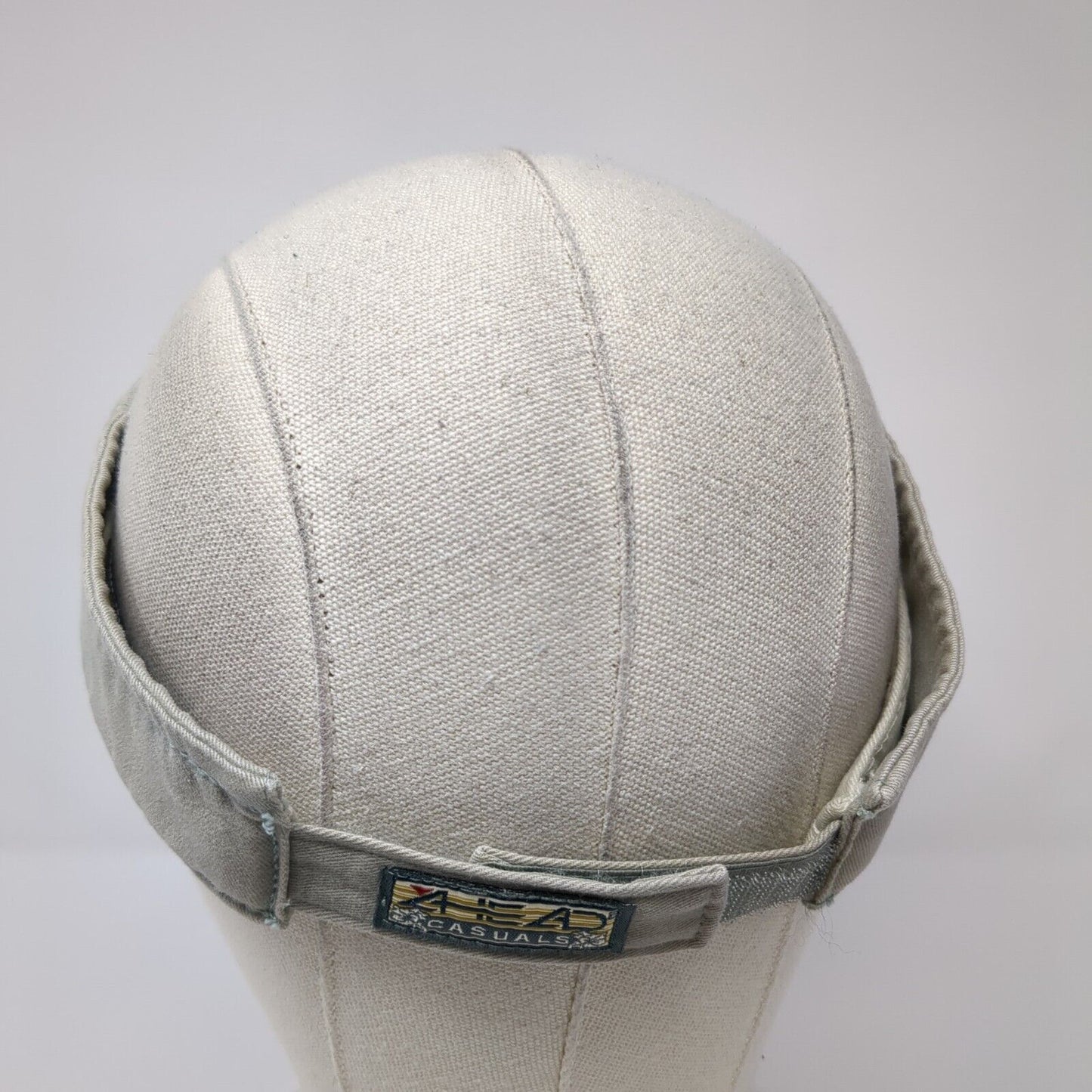 Ahead Casuals Strapback Sun Visor Hat Tan One Size Adjustable Blank