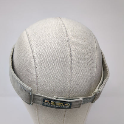 Ahead Casuals Strapback Sun Visor Hat Tan One Size Adjustable Blank