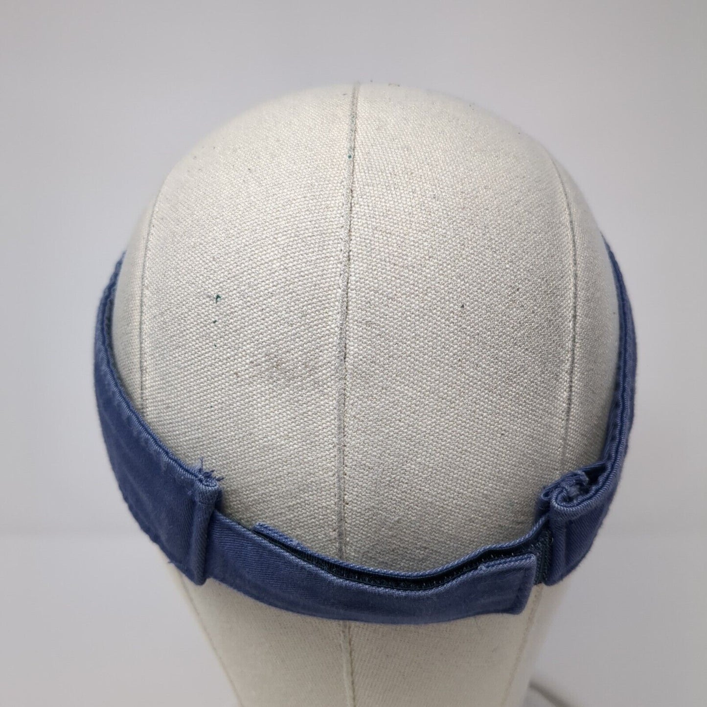 Bud Light Strapback Sun Visor Hat Blue OS Adjustable Lightweight Embroidered