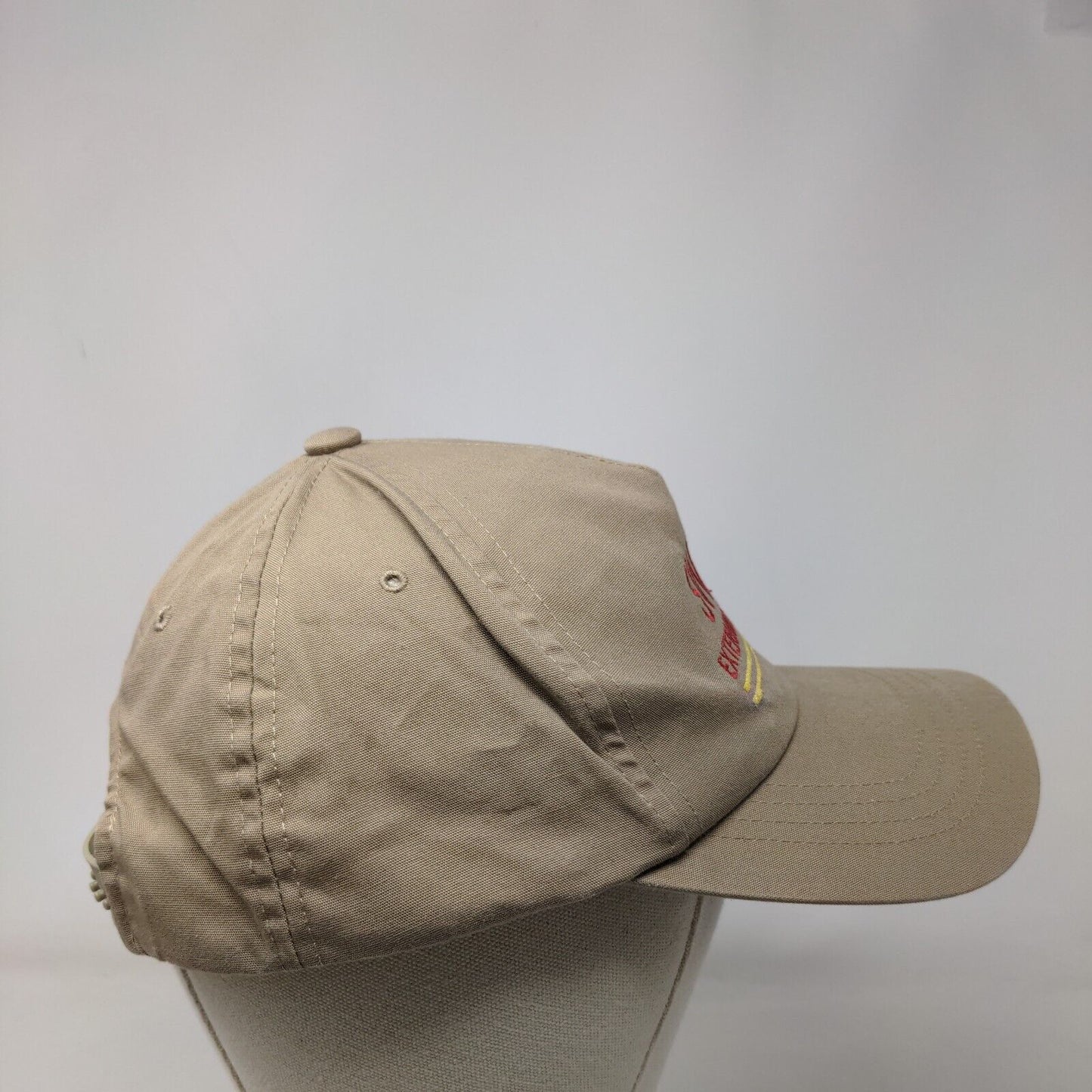 Swat Exterminating Co. Snapback Hat Tan OSFA Adjustable Embroidered Yupoong