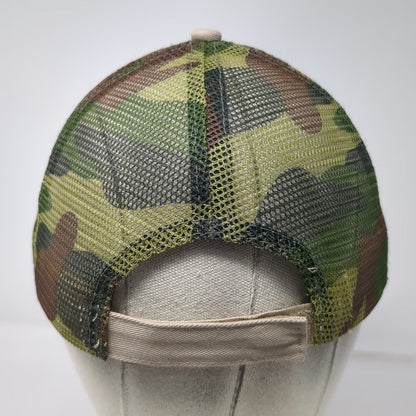 Sharp Ideas Baseball Cap Beige Camo One Size Actagro Mesh Back Strapback Hat