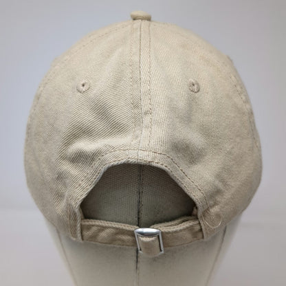 H&M Baseball Cap Beige L Adjustable Slideback Strap 100% Cotton Plain Solid Hat