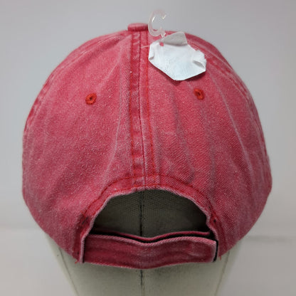 Lucky 7 Baseball Cap Red OSFM New Orleans Louisiana 1718 Strapback Cotton Hat