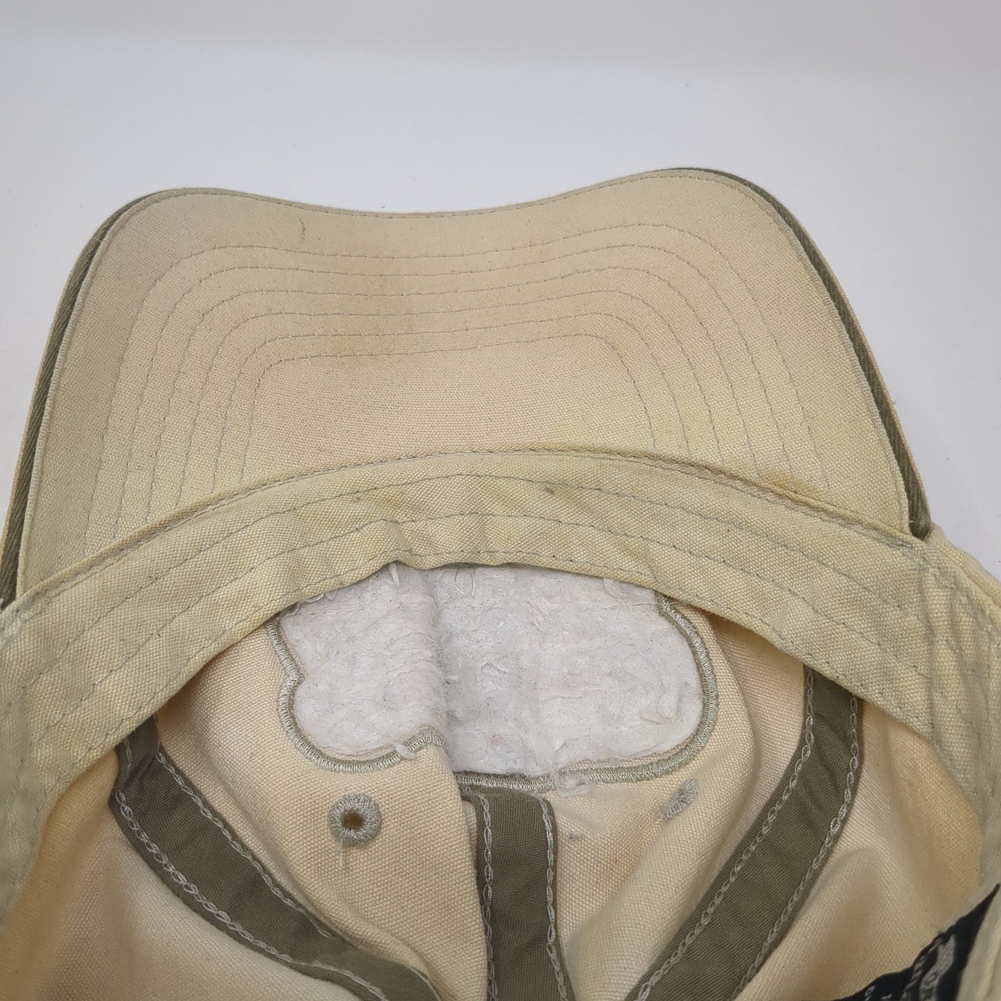 Panama Jack Baseball Cap Beige One Size Adjustable Embroidered 6 Panel Cotton