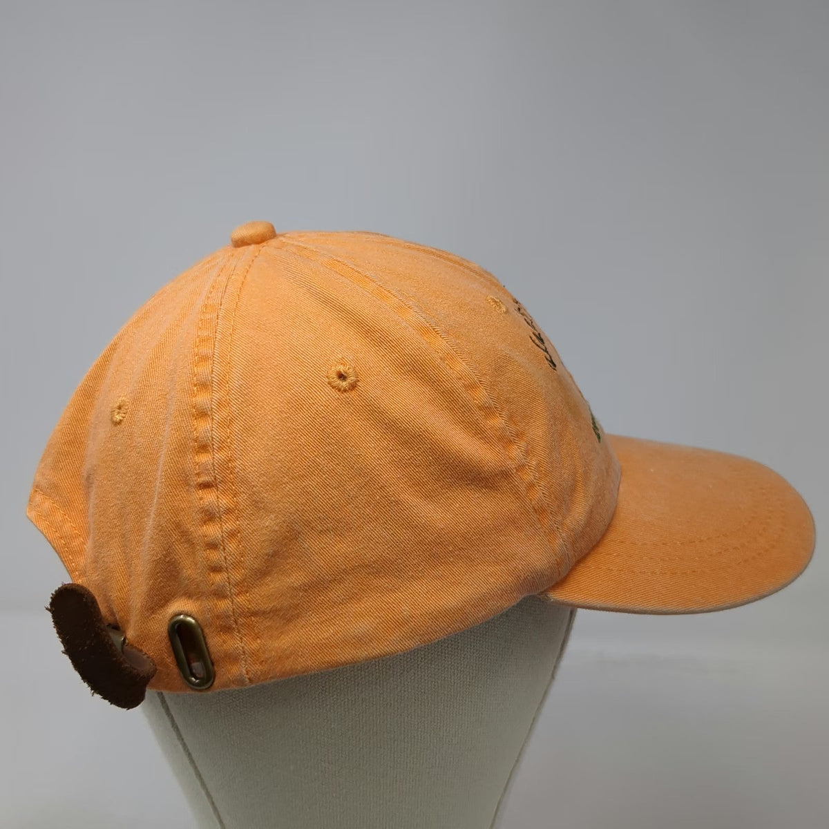 Adams Baseball Cap Orange One Size Alans of Boscawen Golf Scramble Bear NH Hat