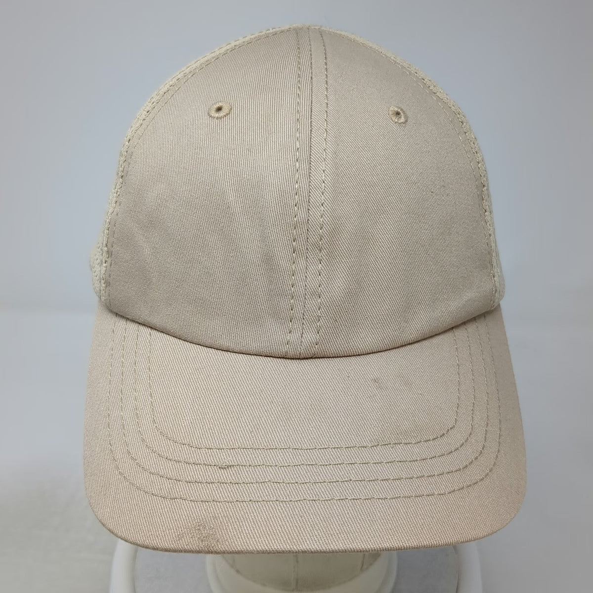 Rothco Baseball Cap Beige One Size Mesh Back Strapback Hat Blank Plain Tactical