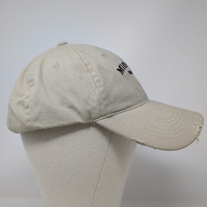 Michelob Brewing Co Baseball Cap Beige One Size Distressed Brim Slideback Hat