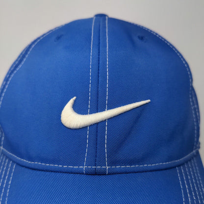 Nike Golf Men's Strapback Hat Blue OSFA Embroidered Swoosh Logo Polyester