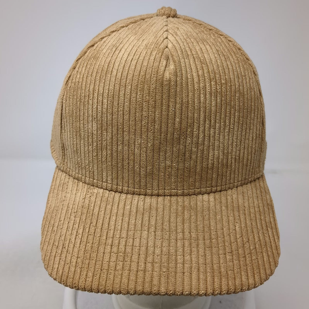 Original Use 5 Panel Brown One Size Hat Corduroy Texture Adjustable Snapback