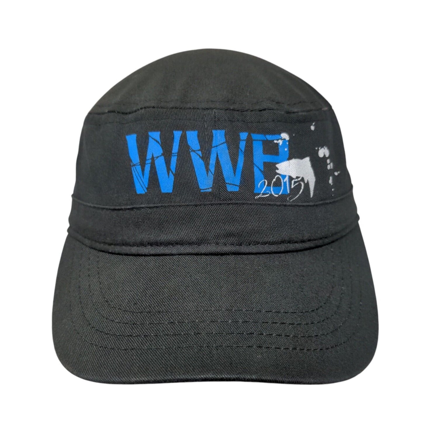 WWB 2015 Strapback Cadet Army Cap Black One Size Adjustable Lightweight Cotton