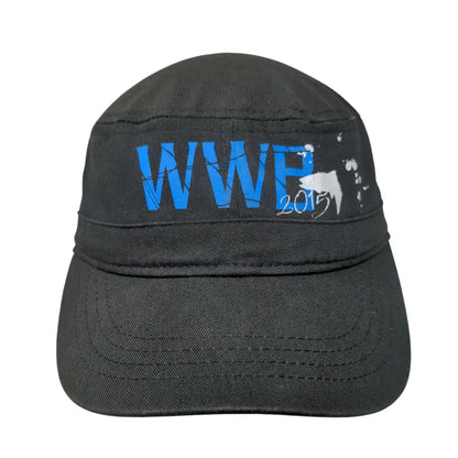 WWB 2015 Strapback Cadet Army Cap Black One Size Adjustable Lightweight Cotton
