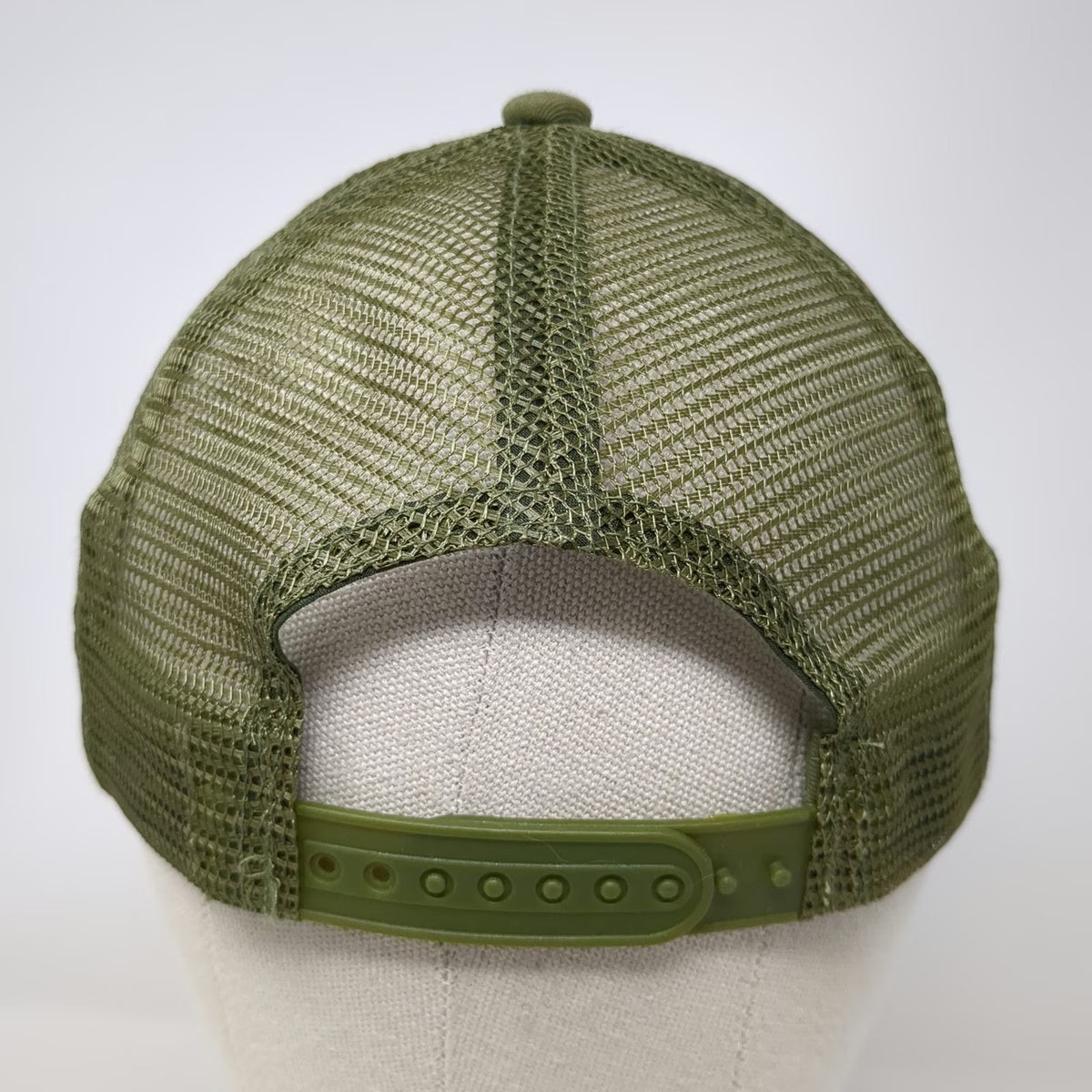 Green One Size Trucker Hat Snapback Mesh Adventure Mountain Graphic Patch Camp