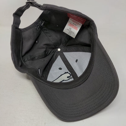 Puma Slideback Hat Gray One Size Embroidered Logo Adjustable 6 Panel