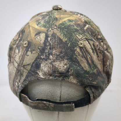 Outdoor Baseball Cap Brown Camo One Size Team Realtree Strapback Hat Green