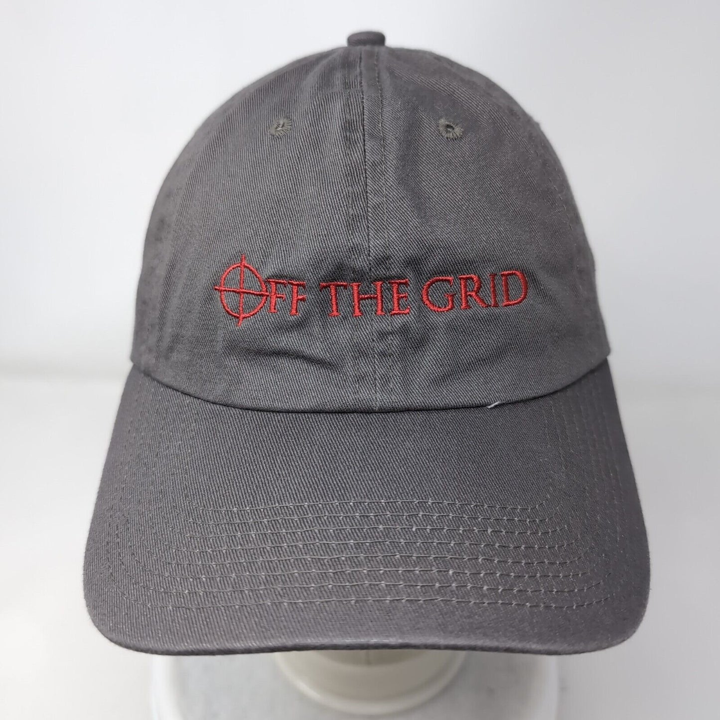 Off The Grid Slideback Hat Gray One Size Adjustable Embroidered Fahrenheit