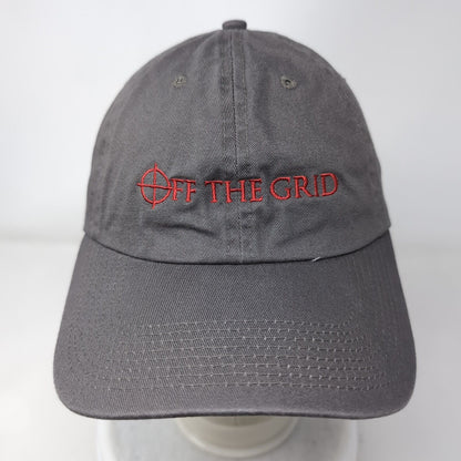 Off The Grid Slideback Hat Gray One Size Adjustable Embroidered Fahrenheit