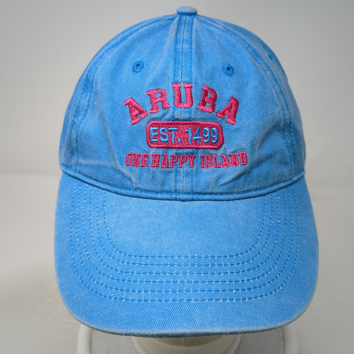 Ben Kaufman Aruba One Happy Island Blue One Size Baseball Cap Cotton Hat