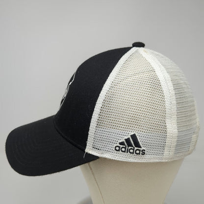 Adidas Trucker Hat Black One Size Stay Positive SP NJ Logo Snapback Mesh Hat