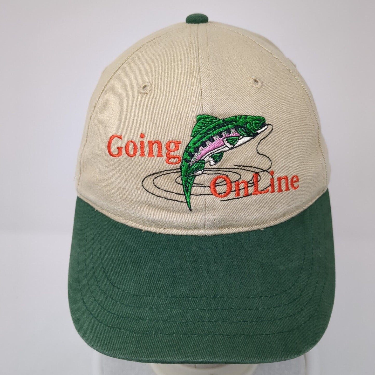 Going On Line Fish Slideback Hat Multi One Size Adjustable Colorblock