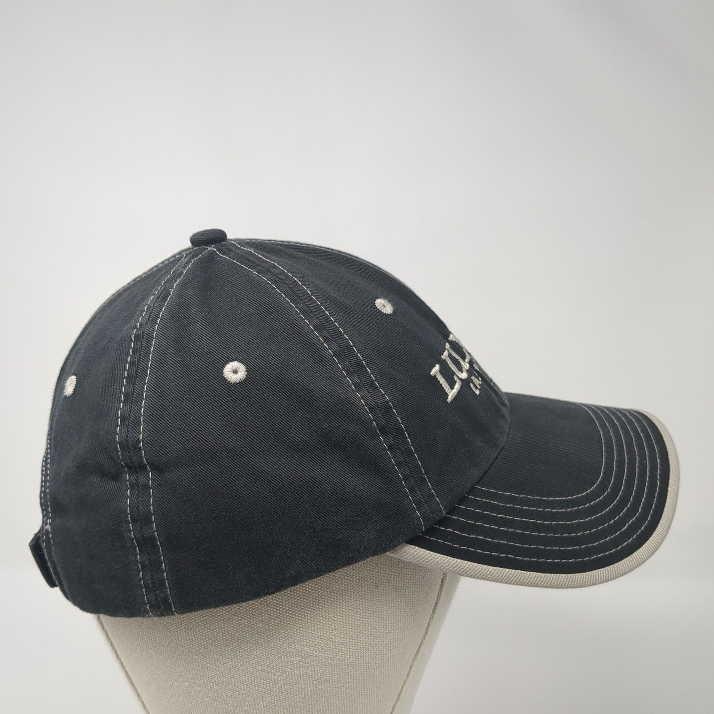 Luxor Las Vegas Strapback Baseball Cap Black One Size Adjustable Embroidered