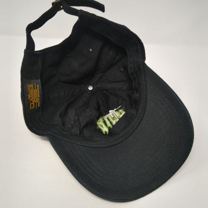 NWTR Slideback Hat Black One Size Adjustable Embroidered The Classics Yupoong