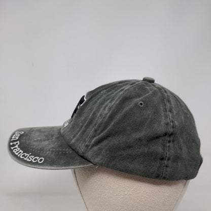 San Francisco California Strapback Hat Green One Size Adjustable Embroidered