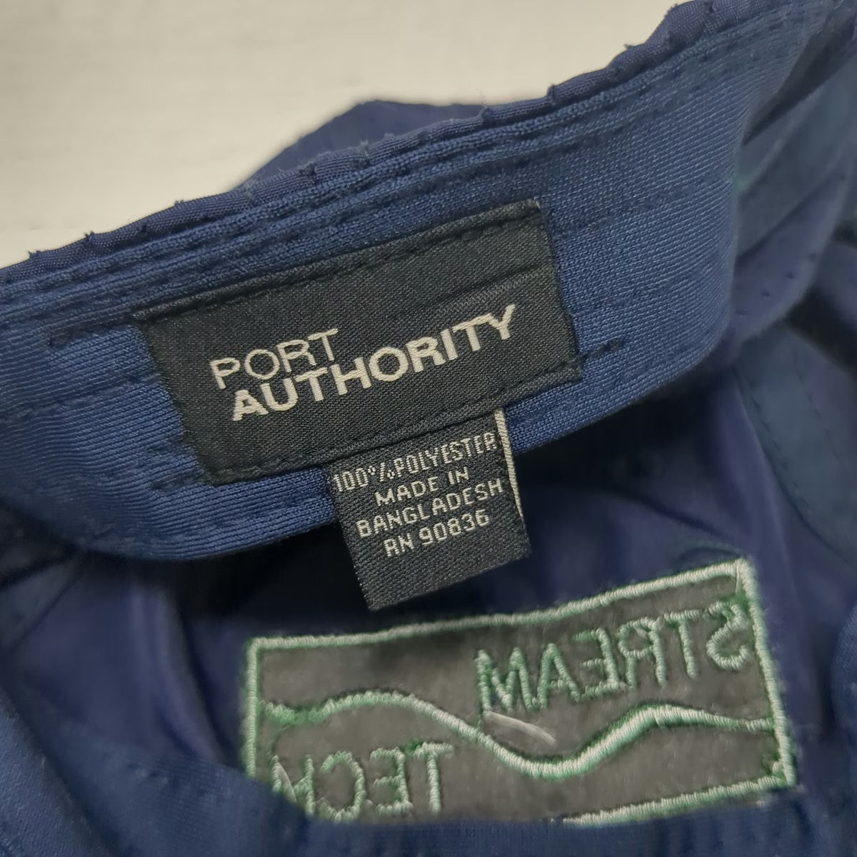 Port Authority Blue Baseball Cap One Size Stream Tech River Boats Maravia Hat