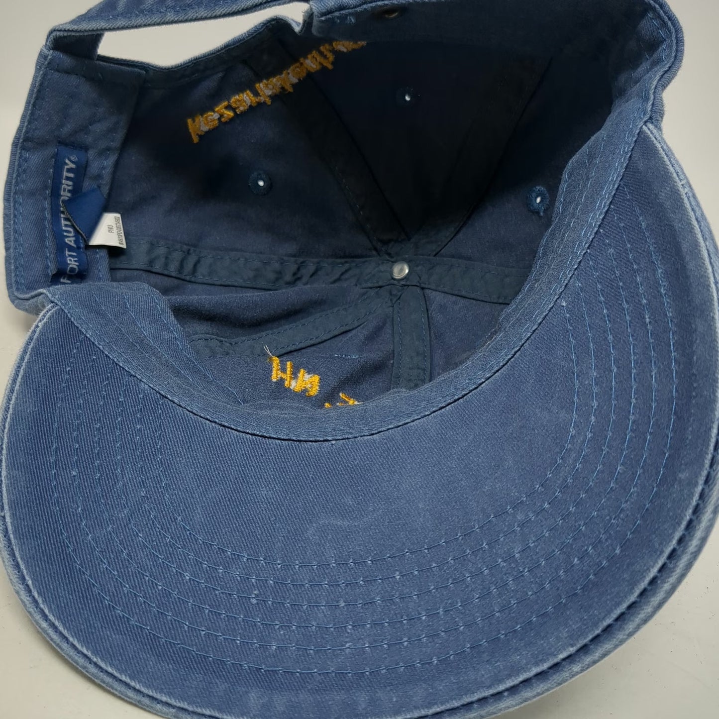Fort Authority Baseball Cap Blue One Size Hat Kezar Lake NH Loon Embroidered