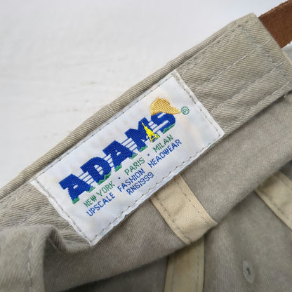 Adams Martha's Vineyard American Flag Baseball Cap Beige One Size Leather Hat