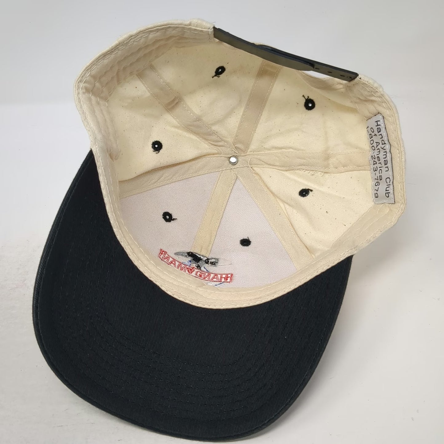 Handyman Club of America Life Member Snapback Beige Black One Size Hat Hammer