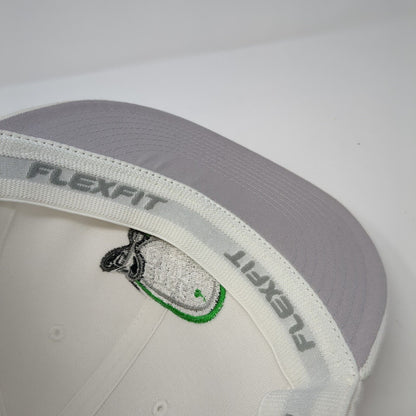 Edge Cup Champions 2021 Fitted Hat White L-XL Stretch Flexfit Flat Bill