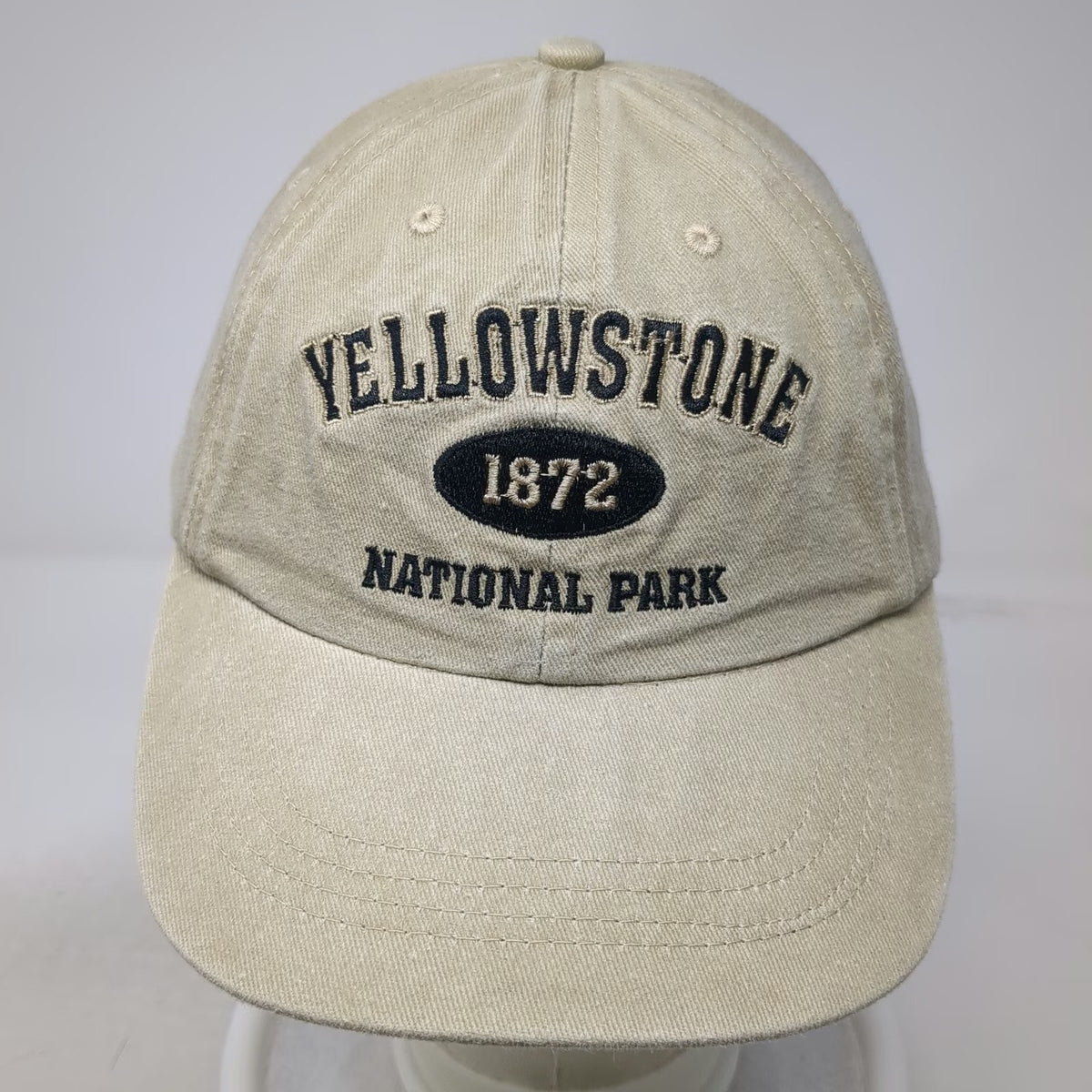 Lucky 7 Baseball Cap Beige One Size Yellowstone National Park Strapback hat 1872