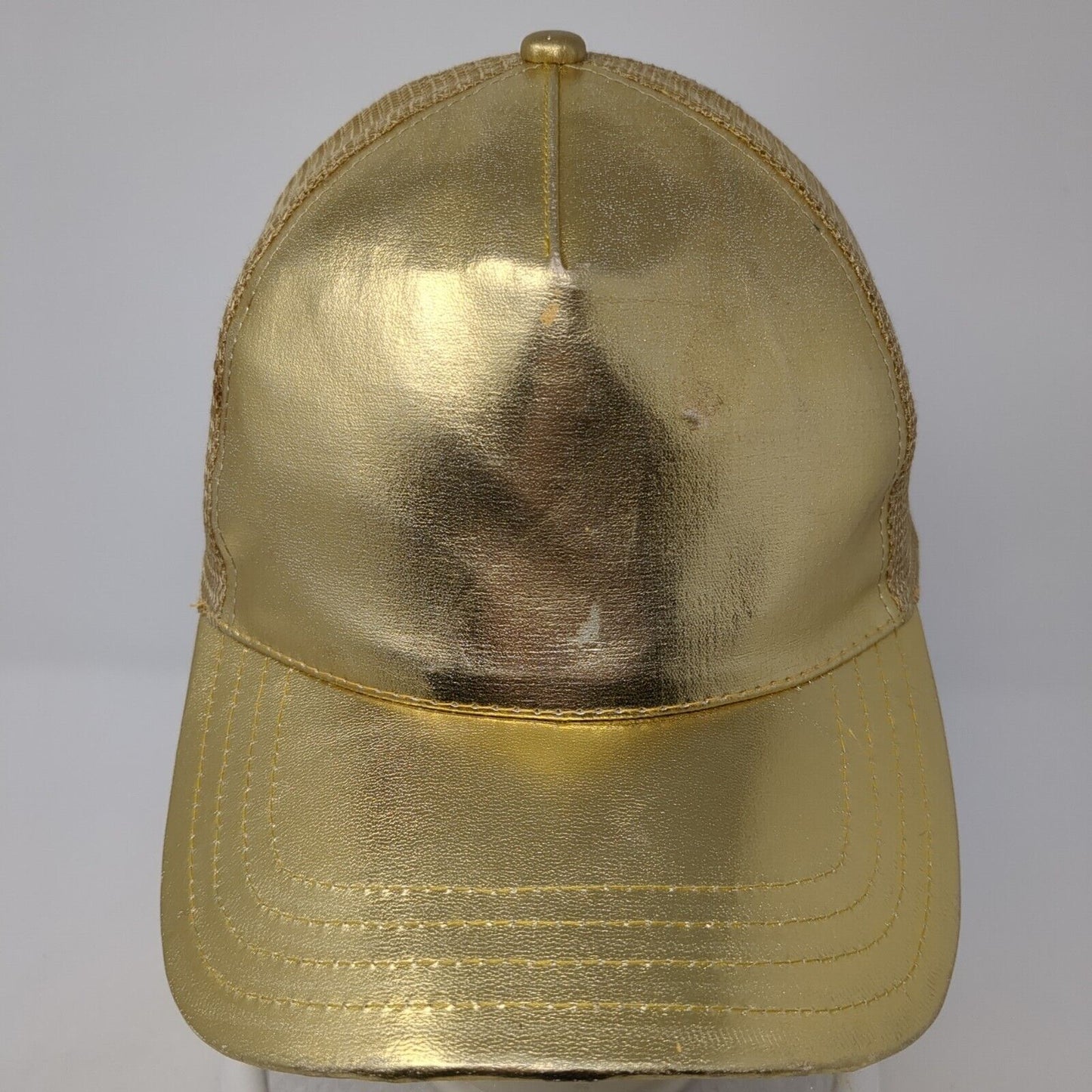 City Hunter Snapback Mesh Back Trucker Hat Multi One Size Metallic