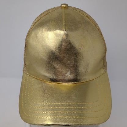 City Hunter Snapback Mesh Back Trucker Hat Multi One Size Metallic