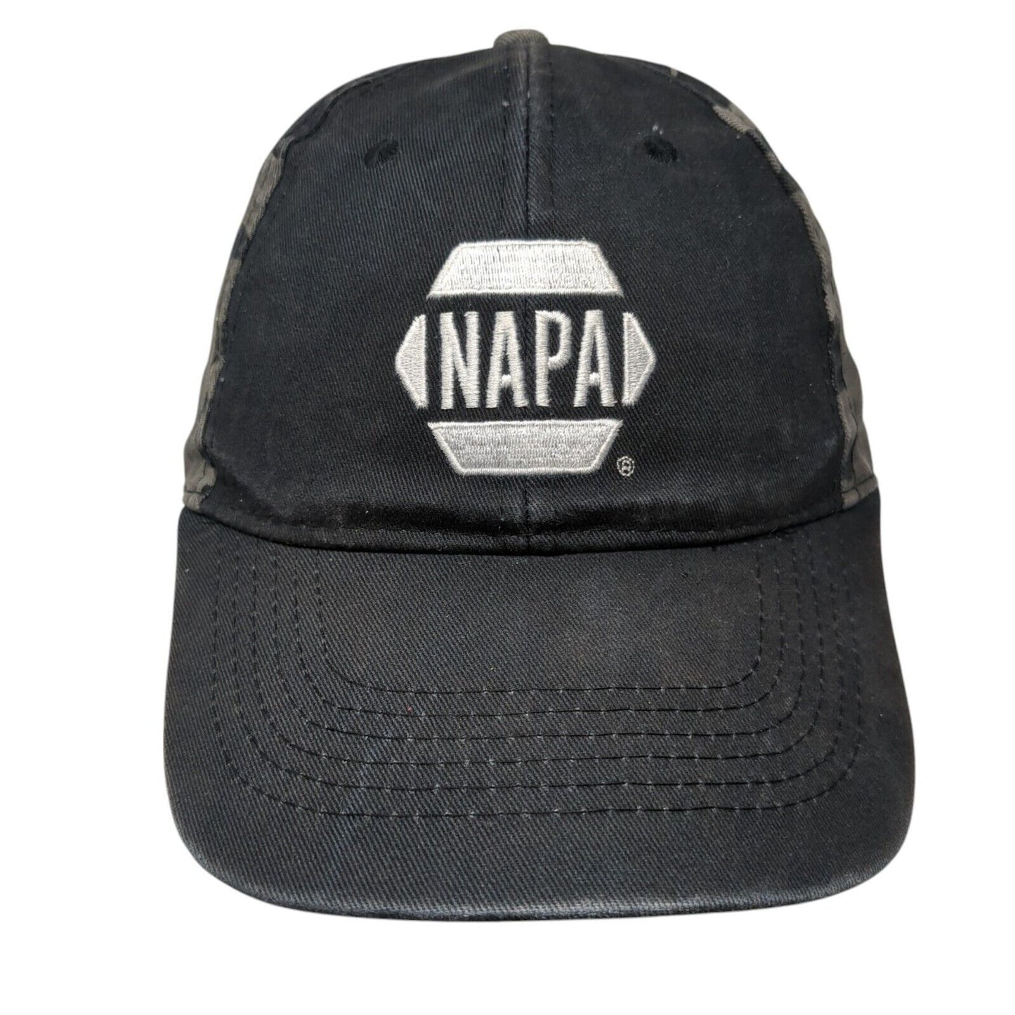 NAPA Auto Parts Strapback Hat Camouflage One Size Adjustable Embroidered 6 Panel
