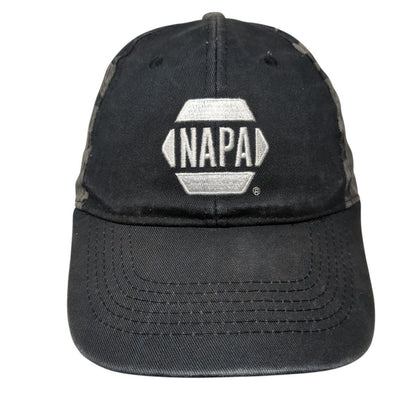 NAPA Auto Parts Strapback Hat Camouflage One Size Adjustable Embroidered 6 Panel