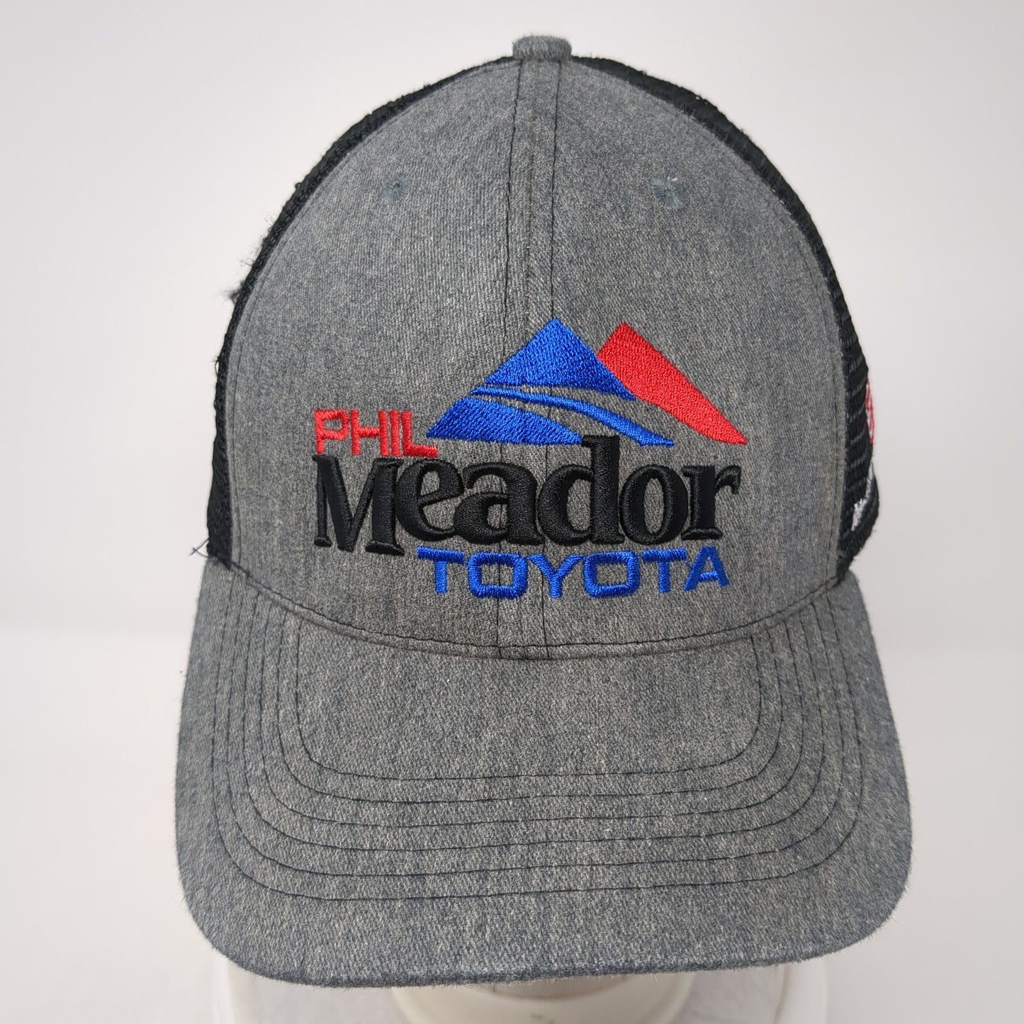 Phil Meador Toyota Snapback Trucker Hat Gray One Size Mesh Back Adjustable