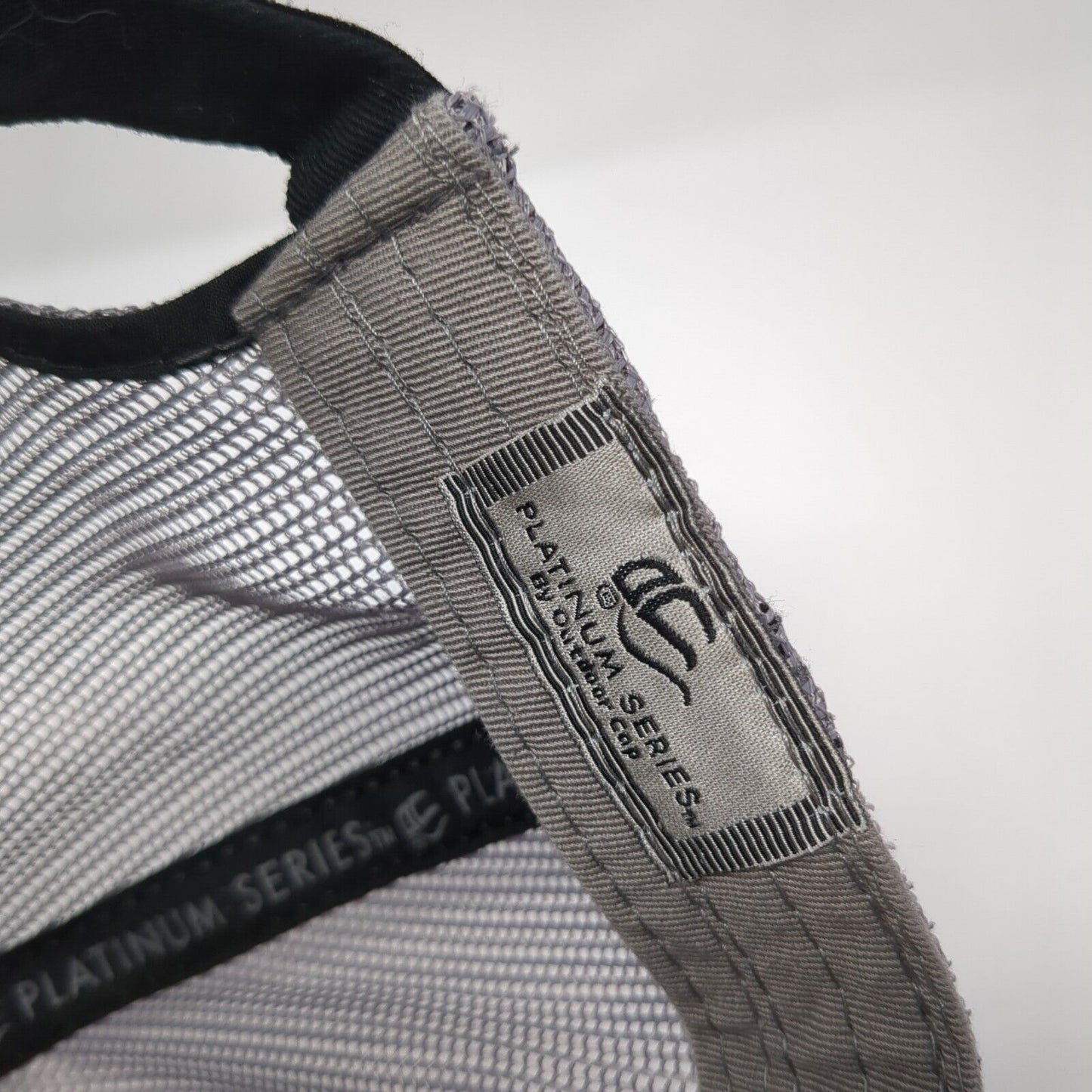 IntelliGen Strapback Trucker Hat Black One Size Adjustable Mesh Back Outdoor Cap