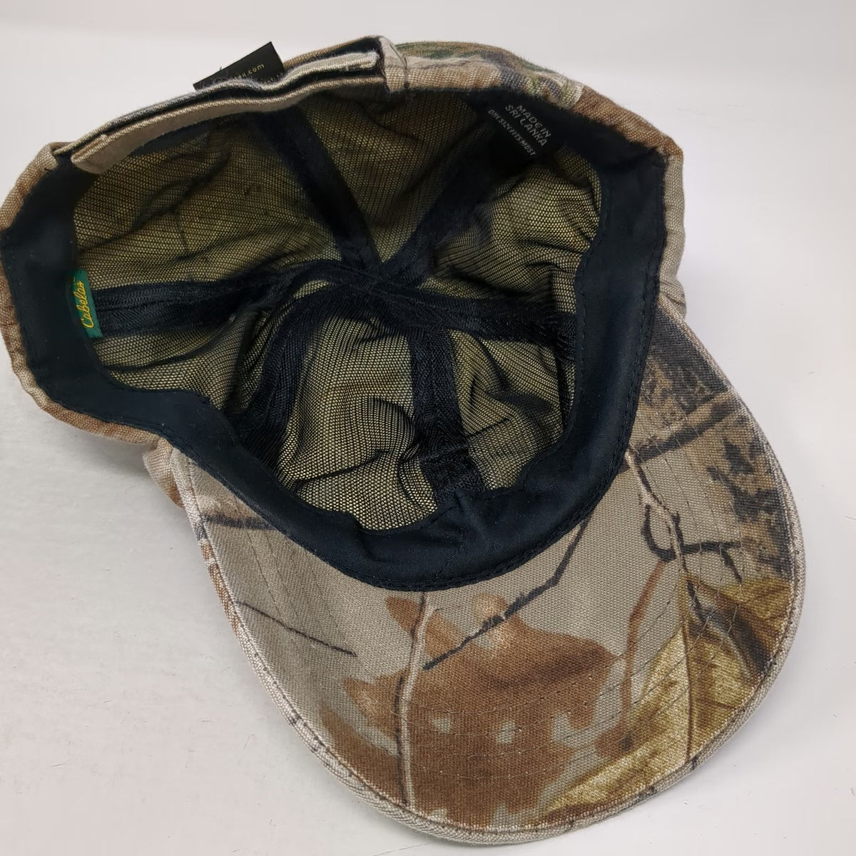 Cabelas Baseball Cap Brown Camo One Size Gore-Tex Strapback Realtree Hat